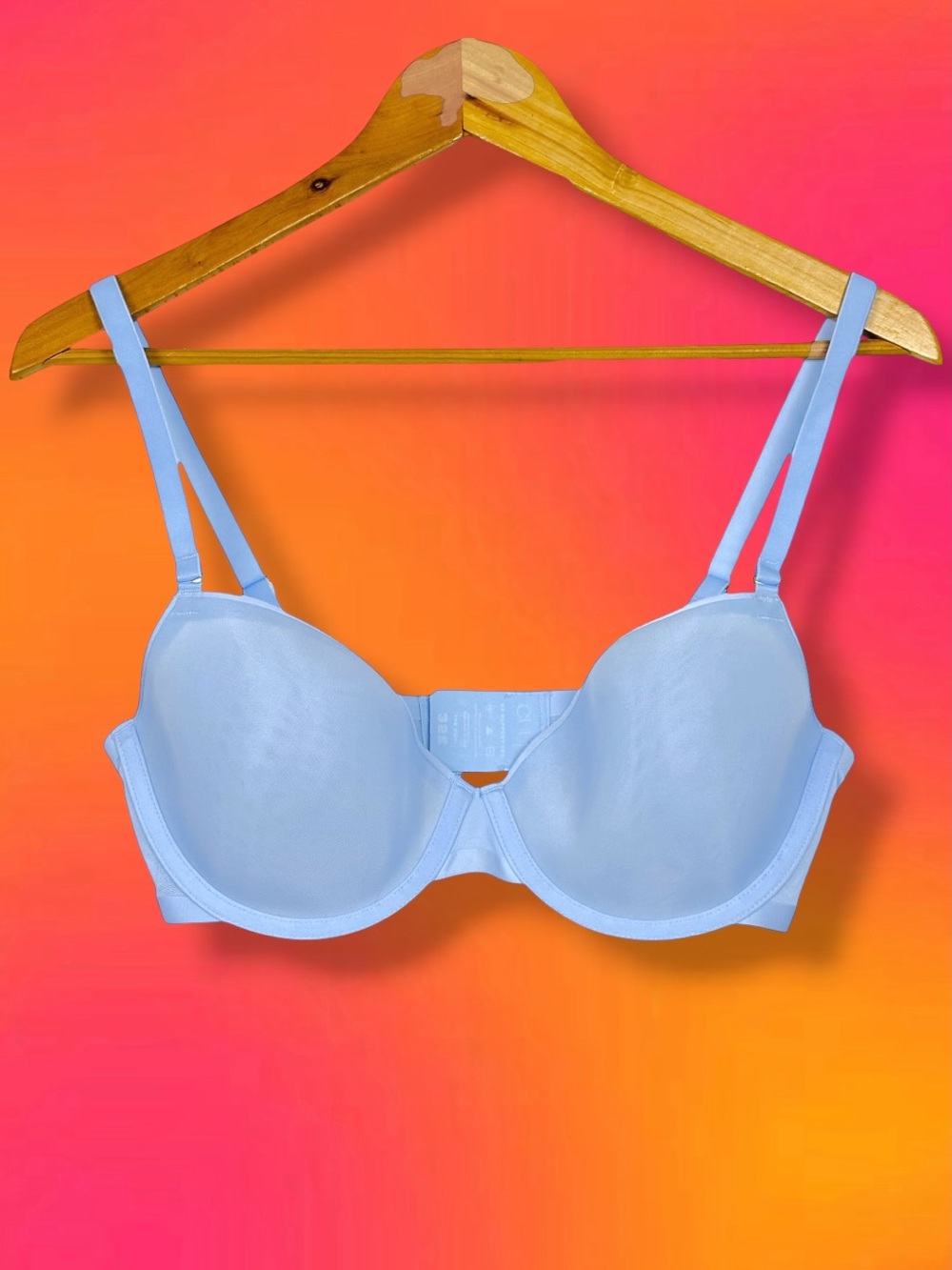 CUUP The Demi Mesh Underwire Soft Cushioned Lightweight Spacer Bra Pale Blue 32E